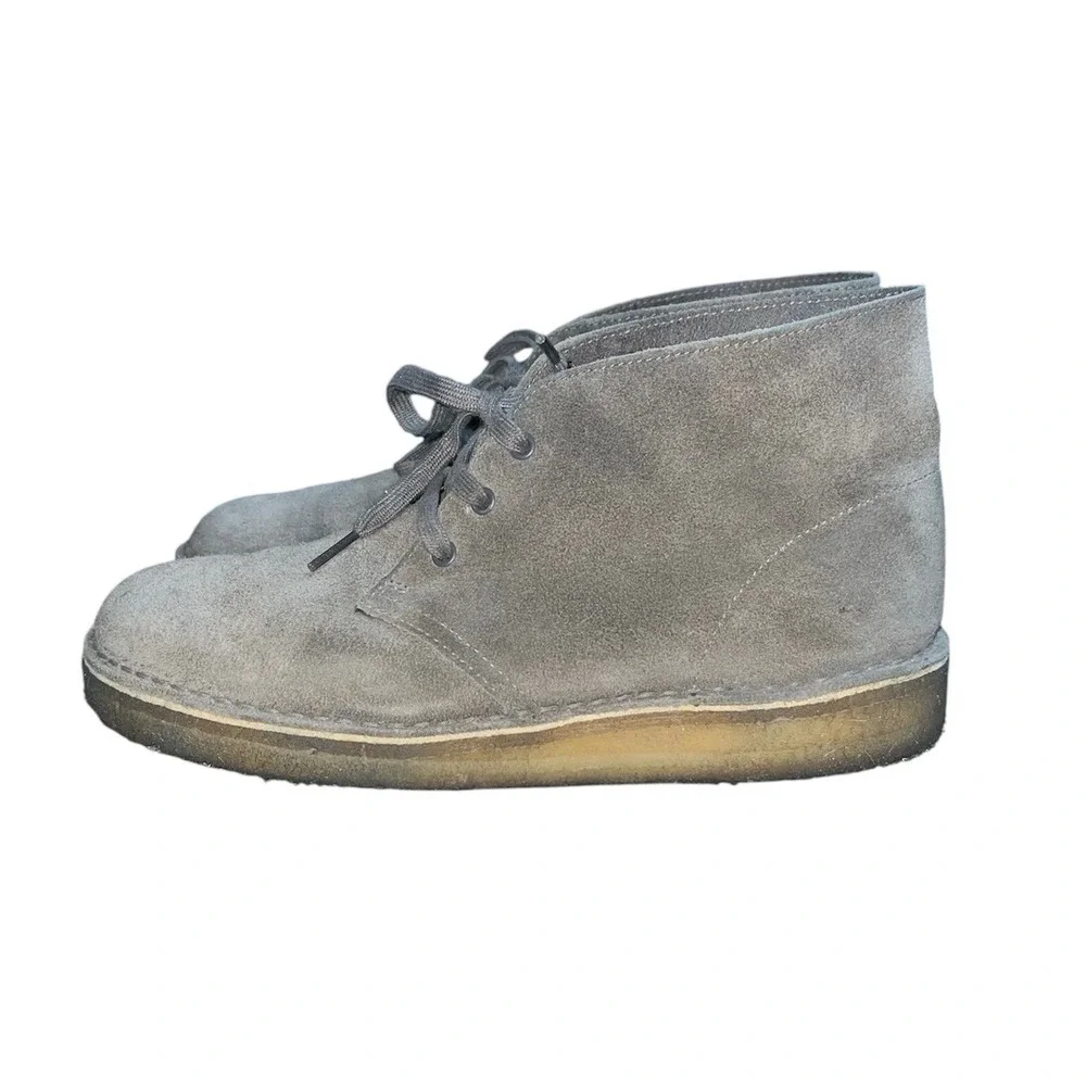 Clarks Originals Desert Boot Mens Size 9 Grey Suede Chukka Crepe Sole 11826